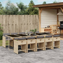 5-Delige Tuinset Met Kussens Poly Rattan