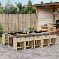 5-Delige Tuinset Met Kussens Poly Rattan