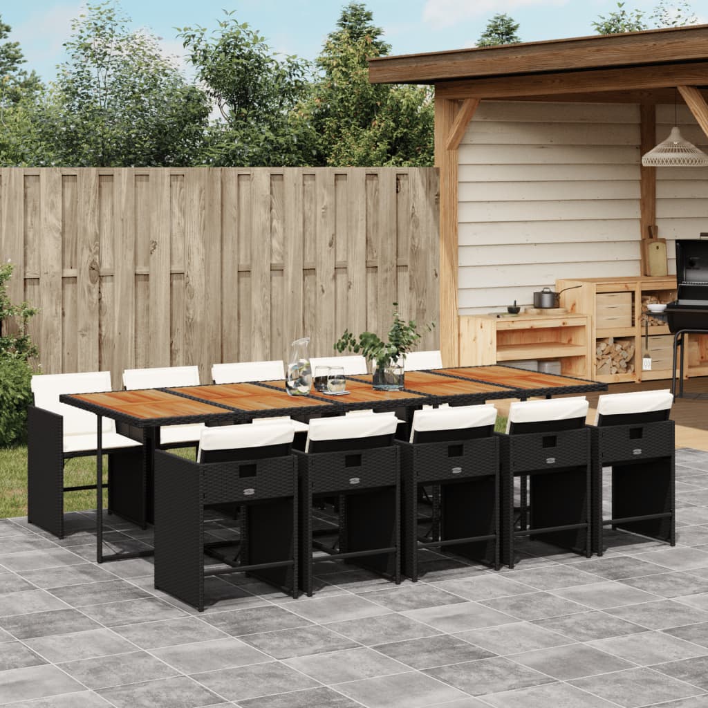 5-Delige Tuinset Met Kussens Poly Rattan