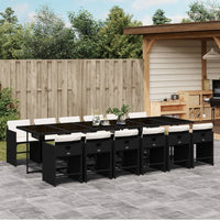 5-Delige Tuinset Met Kussens Poly Rattan
