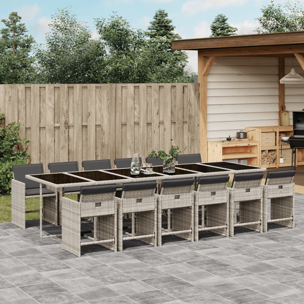 5-Delige Tuinset Met Kussens Poly Rattan