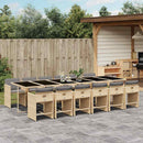 5-Delige Tuinset Met Kussens Poly Rattan