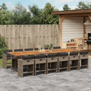 5-Delige Tuinset Met Kussens Poly Rattan