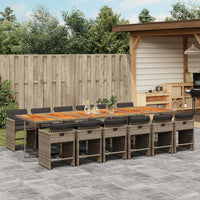 5-Delige Tuinset Met Kussens Poly Rattan
