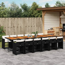 5-Delige Tuinset Met Kussens Poly Rattan