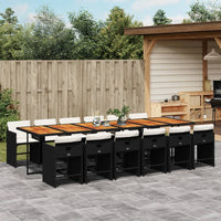 5-Delige Tuinset Met Kussens Poly Rattan