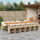5-Delige Tuinset Met Kussens Poly Rattan