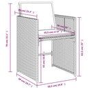 9-Delige Tuinset Met Kussens Poly Rattan