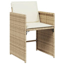 9-Delige Tuinset Met Kussens Poly Rattan
