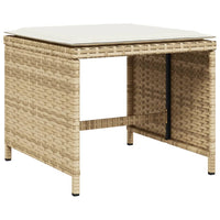 9-Delige Tuinset Met Kussens Poly Rattan