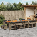 9-Delige Tuinset Met Kussens Poly Rattan