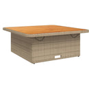 4-Delige Tuinset Met Kussens Poly Rattan Beige