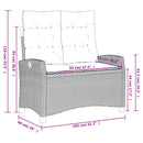 4-Delige Tuinset Met Kussens Poly Rattan Beige