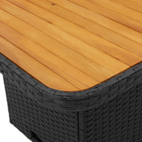 3-Delige Tuinset Met Kussens Poly Rattan Zwart