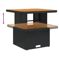 3-Delige Tuinset Met Kussens Poly Rattan Zwart