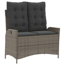 Tuinset Met Kussens Poly Rattan Grijs