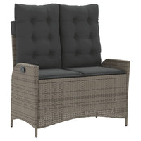 Tuinset Met Kussens Poly Rattan Grijs