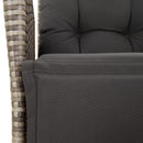 Tuinset Met Kussens Poly Rattan Grijs