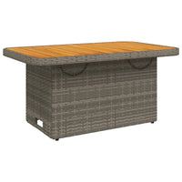 Tuinset Met Kussens Poly Rattan Grijs