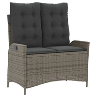 Tuinset Met Kussens Poly Rattan Grijs