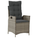 Tuinset Met Kussens Poly Rattan Grijs