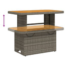 Tuinset Met Kussens Poly Rattan Grijs