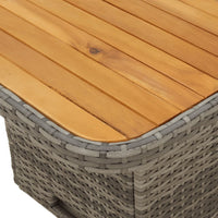 Tuinset Met Kussens Poly Rattan Grijs
