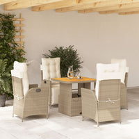 Tuinset Met Kussens Poly Rattan Beige