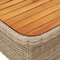 5-Delige Tuinset Met Kussens Poly Rattan Beige