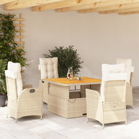 Tuinset Met Kussens Poly Rattan Beige
