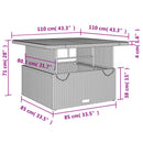 Tuinset Met Kussens Poly Rattan Beige