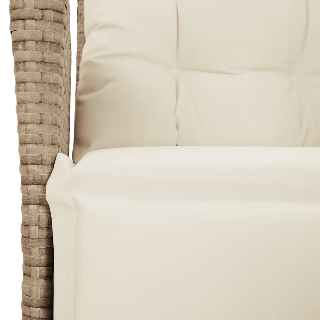 Tuinset Met Kussens Poly Rattan Beige