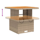 5-Delige Tuinset Met Kussens Poly Rattan Beige