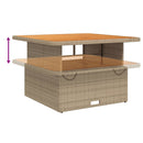 4-Delige Tuinset Met Kussens Poly Rattan Beige