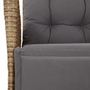 4-Delige Tuinset Met Kussens Poly Rattan Beige
