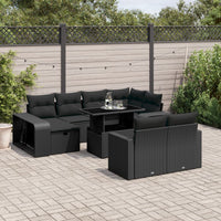 1 Tuinset Met Kussens Poly Rattan