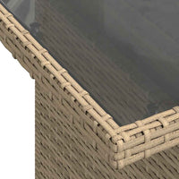 1 Tuinset Met Kussens Poly Rattan