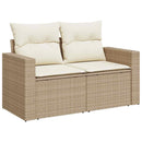1 Tuinset Met Kussens Poly Rattan