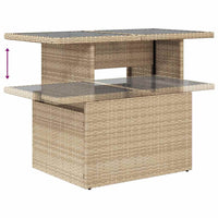 1 Tuinset Met Kussens Poly Rattan