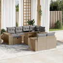 1 Tuinset Met Kussens Poly Rattan