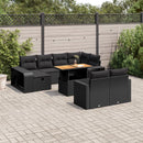 1 Tuinset Met Kussens Poly Rattan