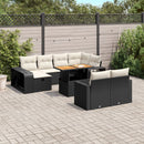1 Tuinset Met Kussens Poly Rattan