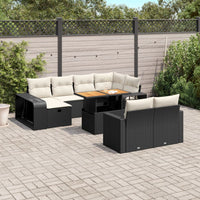 1 Tuinset Met Kussens Poly Rattan