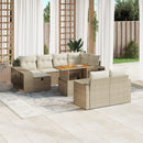 1 Tuinset Met Kussens Poly Rattan