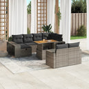1 Tuinset Met Kussens Poly Rattan