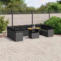 1 Tuinset Met Kussens Poly Rattan