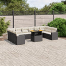 1 Tuinset Met Kussens Poly Rattan
