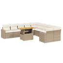 1 Tuinset Met Kussens Poly Rattan