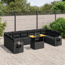 1 Tuinset Met Kussens Poly Rattan