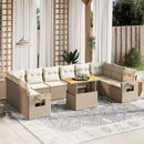 1 Tuinset Met Kussens Poly Rattan